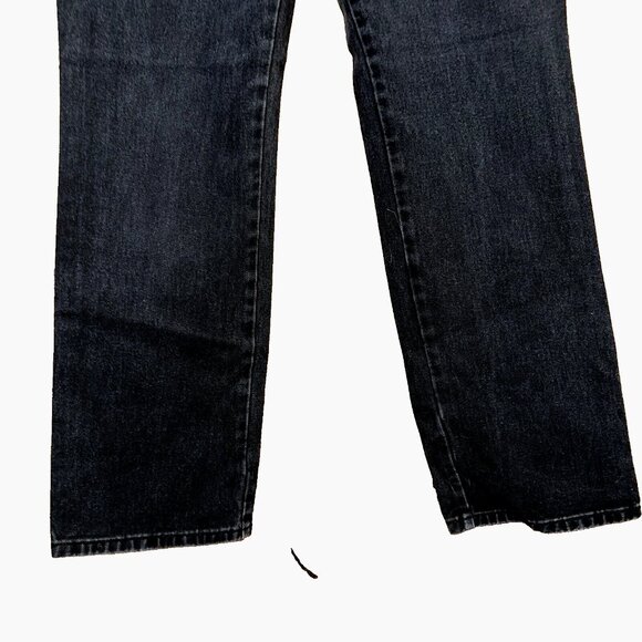 NY&C Black Bootcut Jeans Sz 10  Y2K Quiet Luxury Cotton Denim Made in Canada - Picture 3 of 8